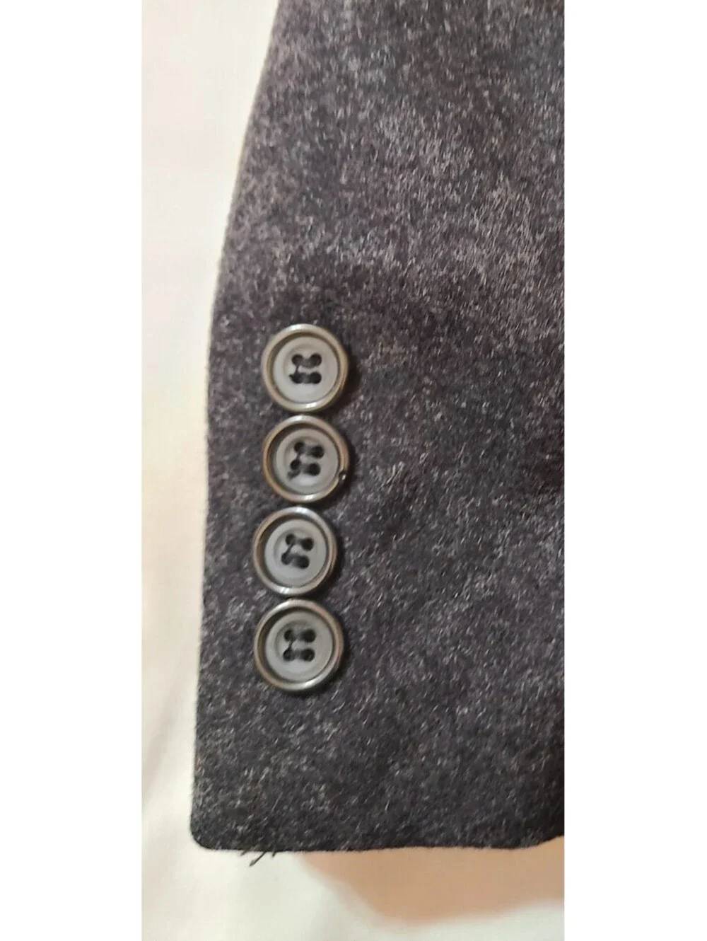 Gianfranco Ruffini Italy Cashmere Blend Blazer Mens Sz 42R Gray Wool Sport Coat